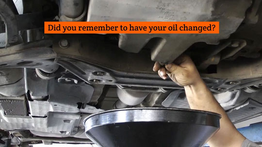 Change Oil Video Image